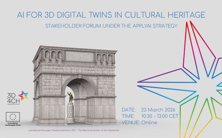 AI for 3D Digital Twins in Cultural Heritage : Time Machine Europe