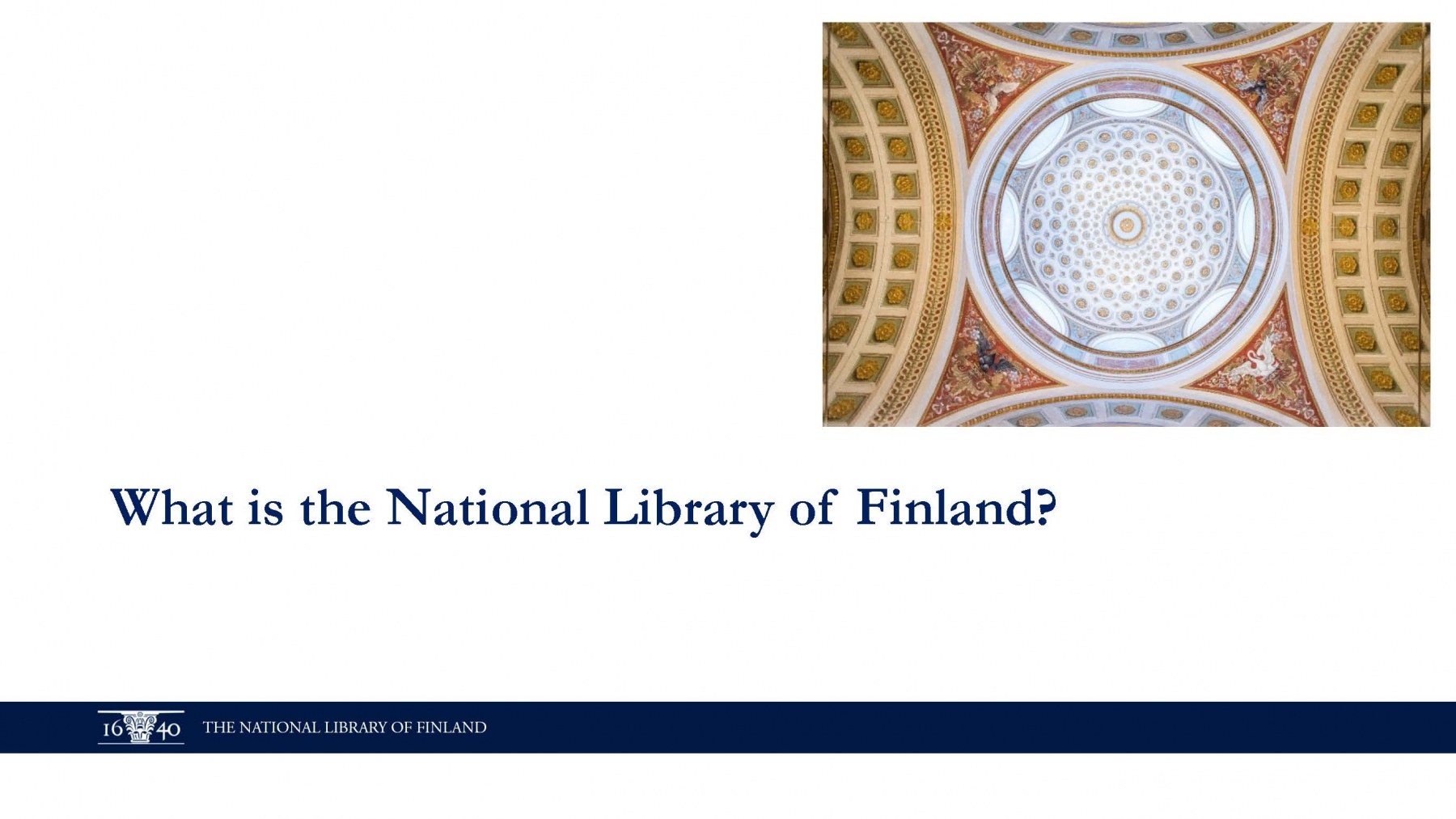 National Library of Finland (pres. by Mikko Lappalainen)