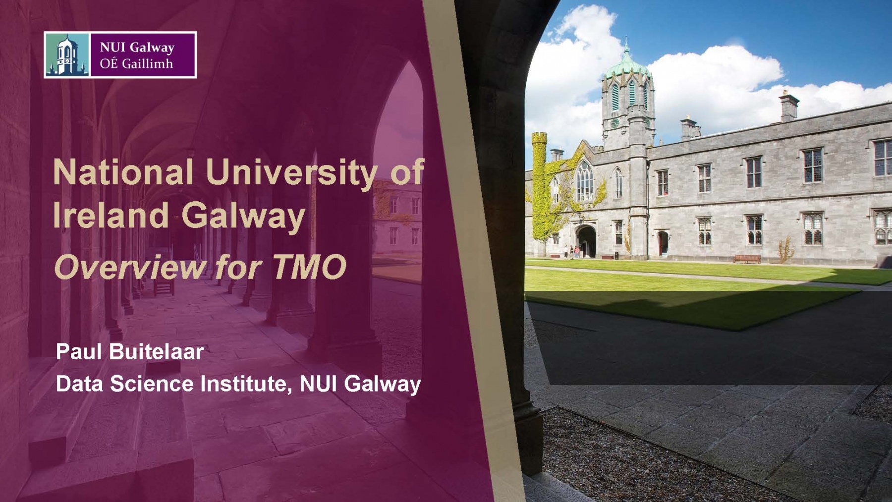 National University of Ireland Galway (pres. by Paul Buitelaar)